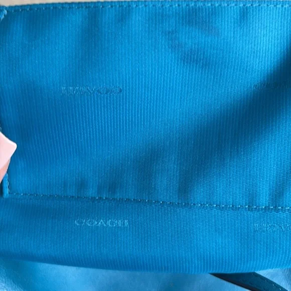Coach Crossbody Bag – Teal Leather - Picture 5 of 15